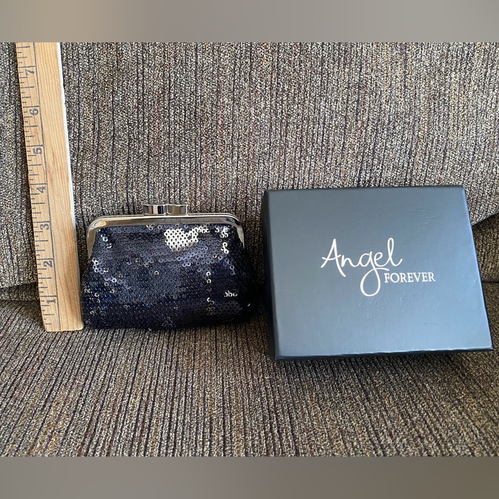 Victoria's Secret Black Sequin Clutch